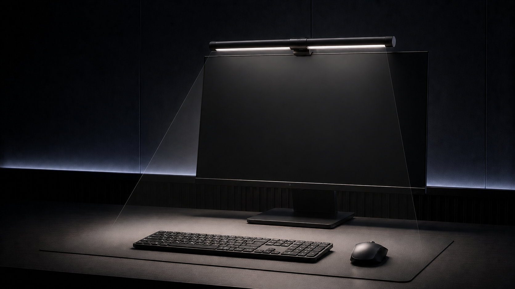 Quntis asymmetric optical design directing useful light to the desk